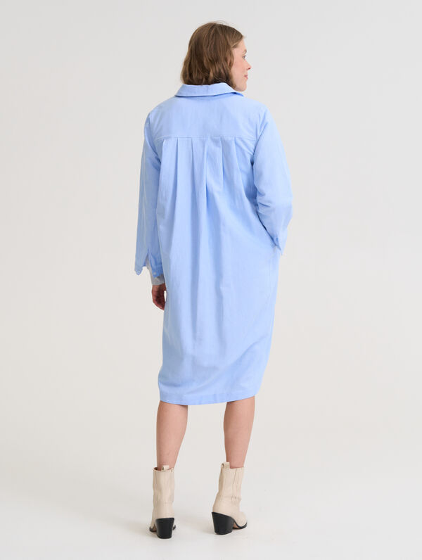 Alissa Puolipellava-paitamekko - Vaaleansininen XS