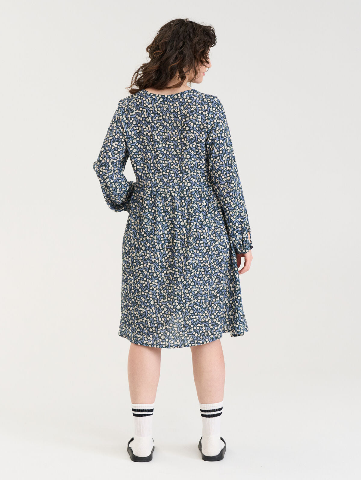 Elviira Printtimekko - Tummansininen kehäkukka