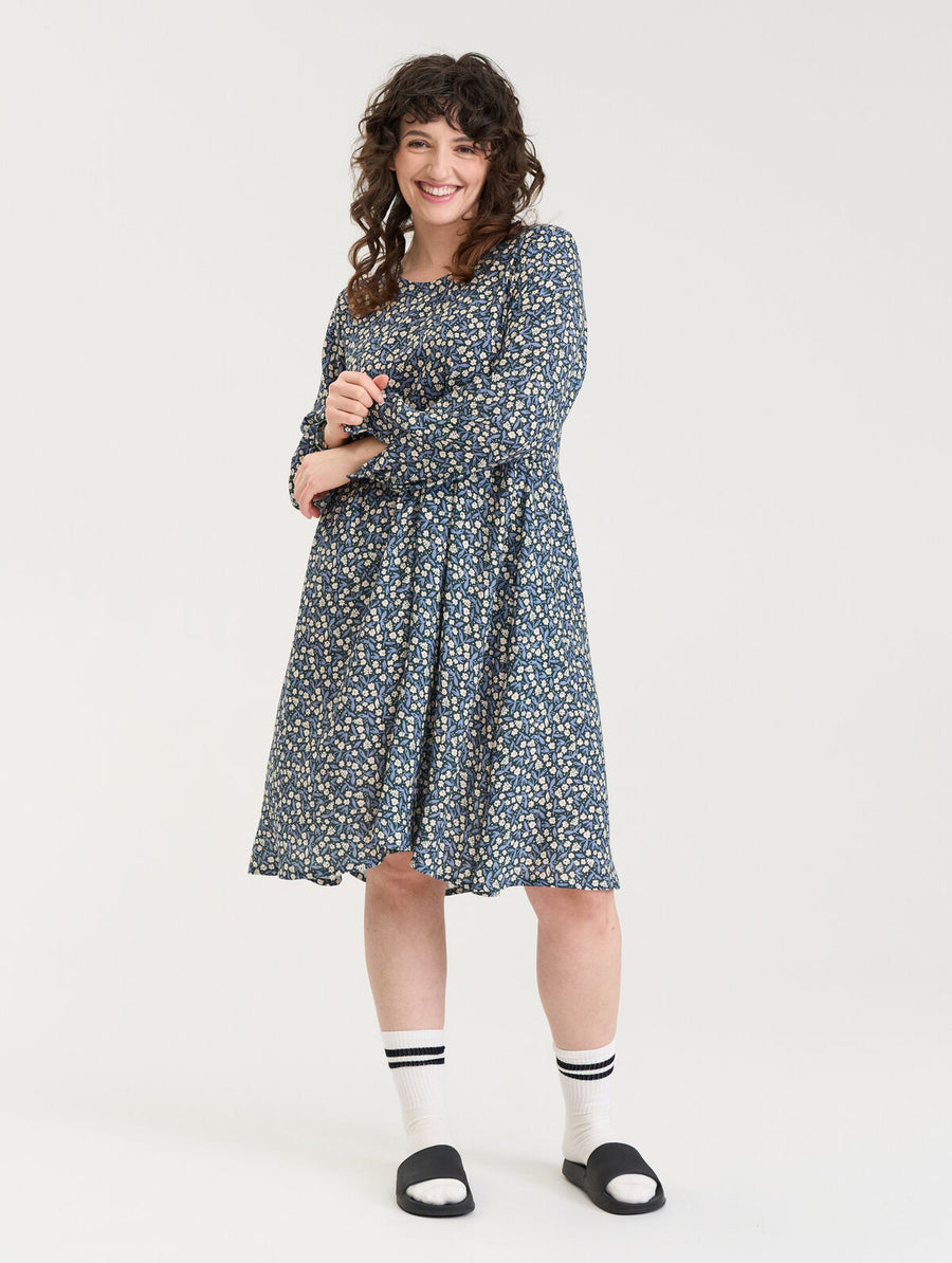 Elviira Printtimekko - Tummansininen kehäkukka