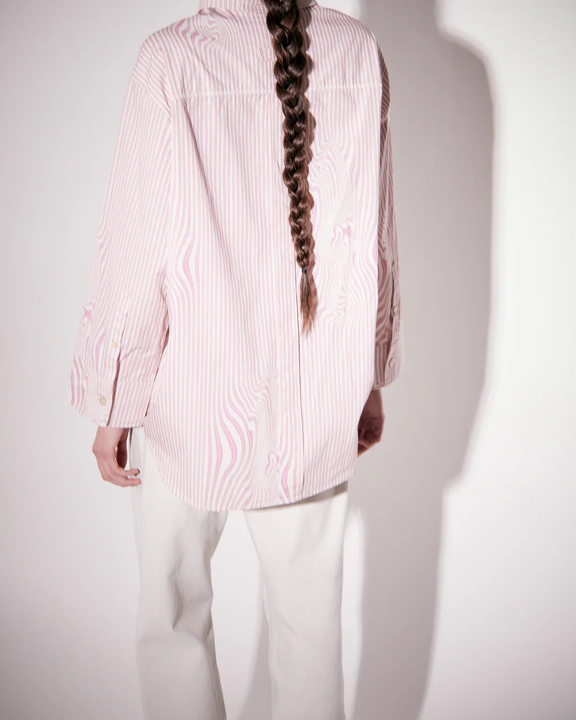 Rhona Pink Glitch Stripe