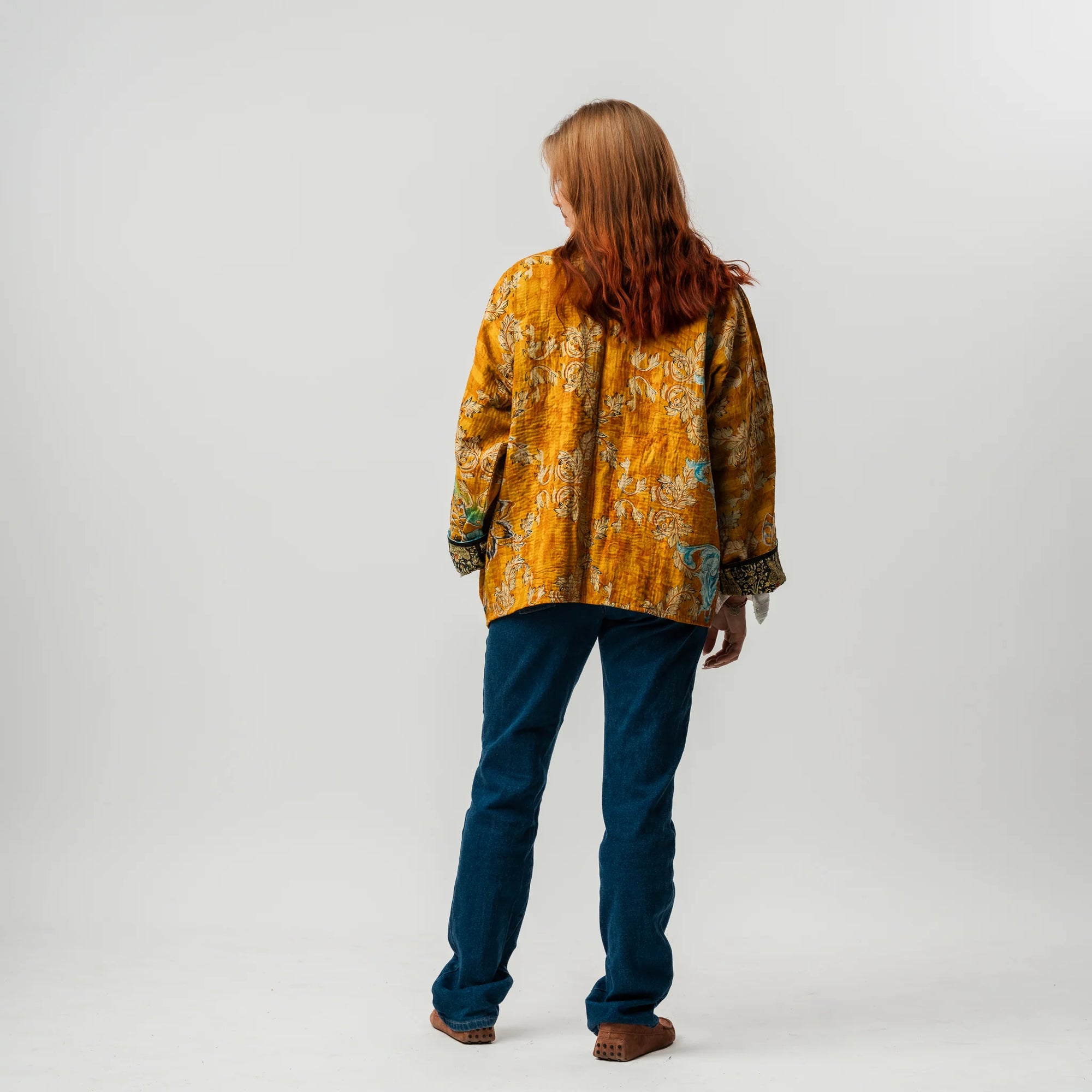 Reversible Vintage Kantha Coat - #18