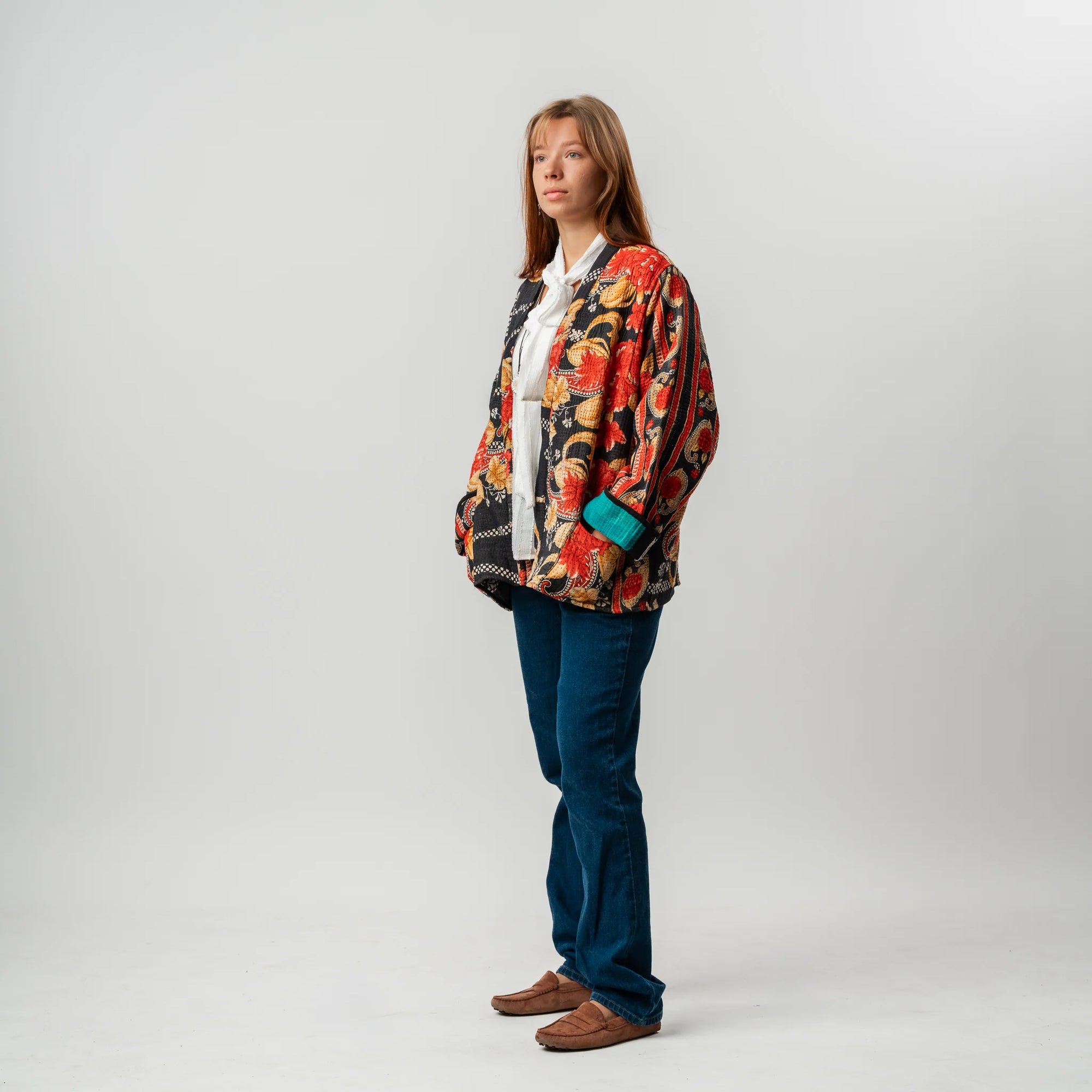 Reversible Vintage Kantha Coat - #6