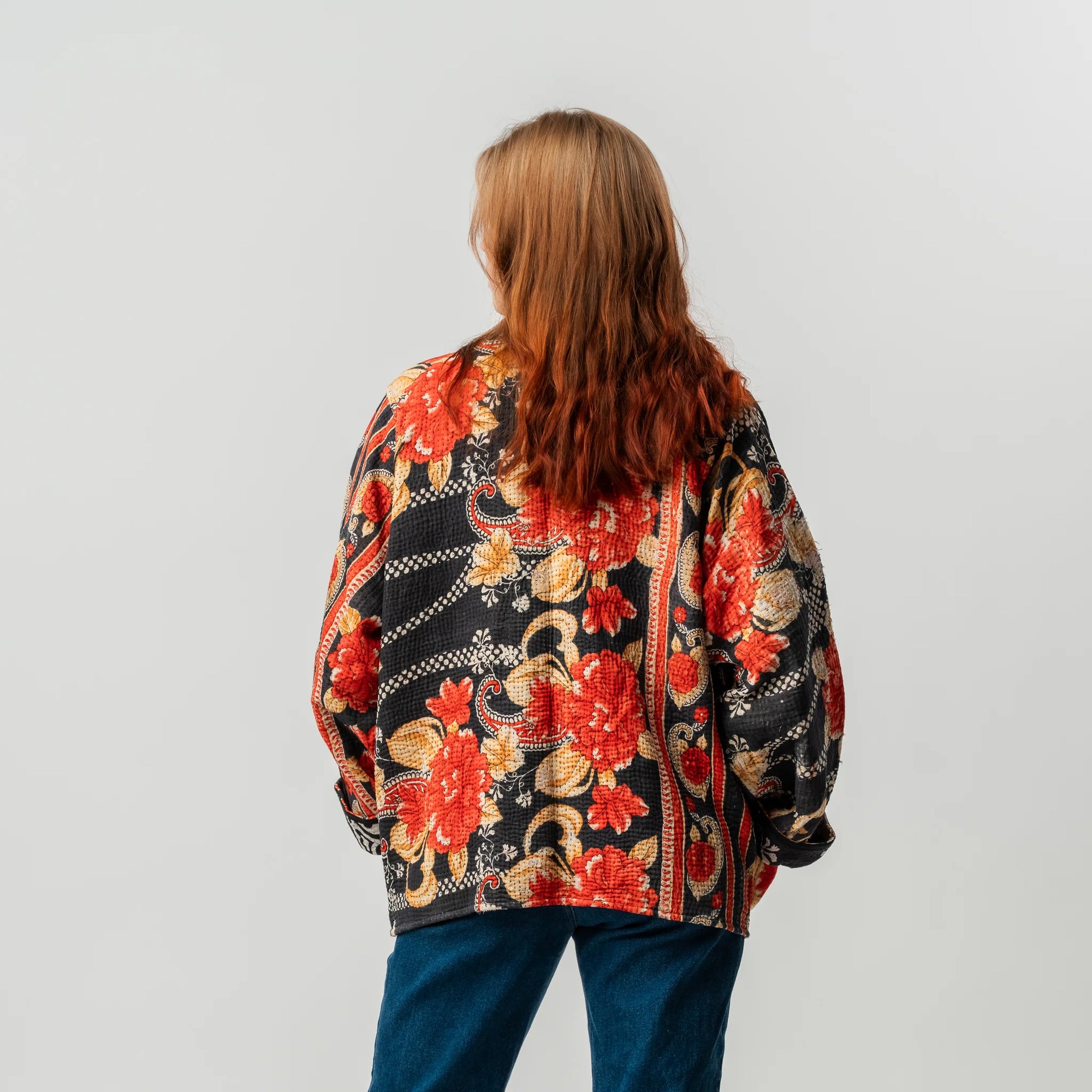 Reversible Vintage Kantha Coat - #6