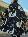 Waving Jacquard Kimono Jacket