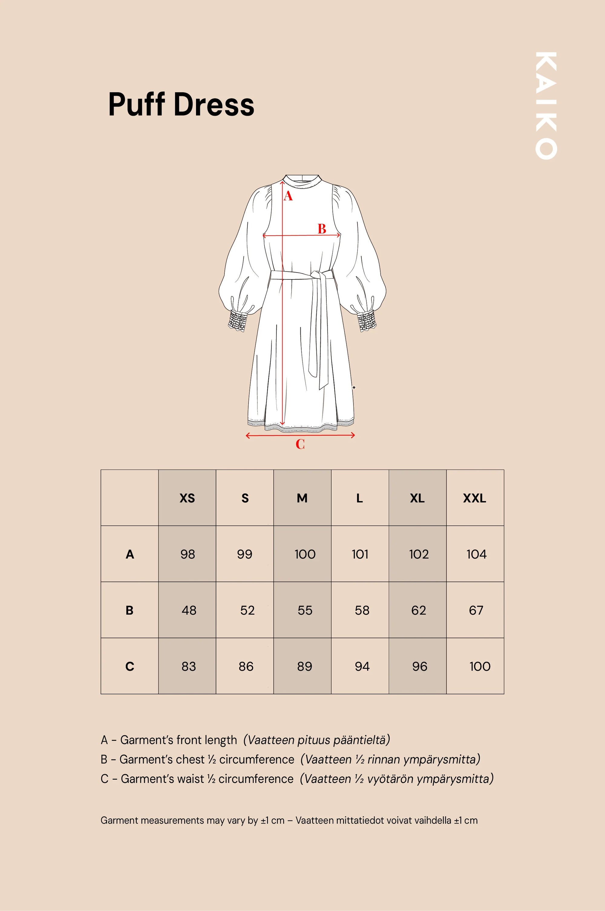 Puff Dress - Blue Anemone