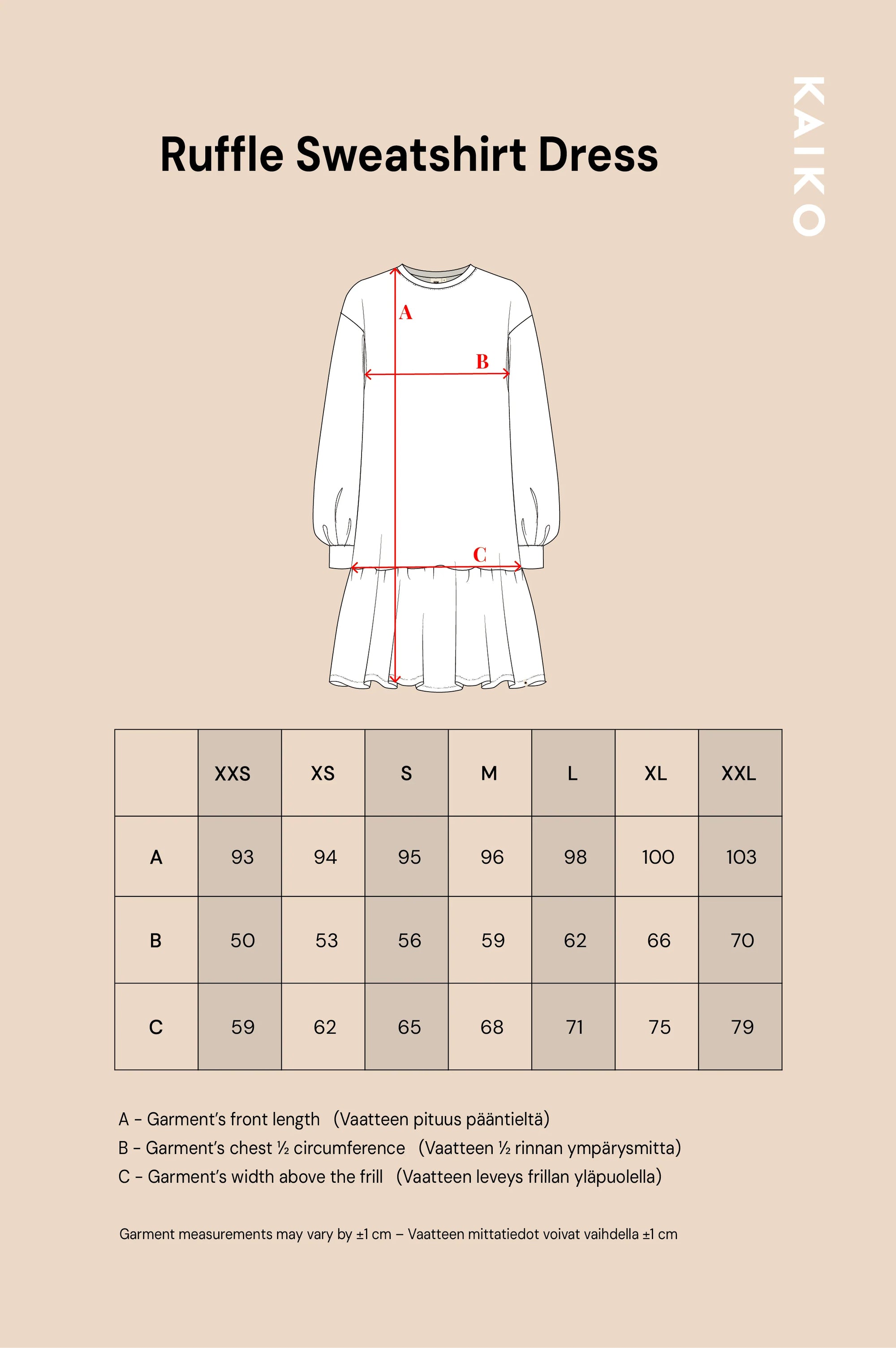 Ruffle Sweatshirt Dress - Blue Anemone