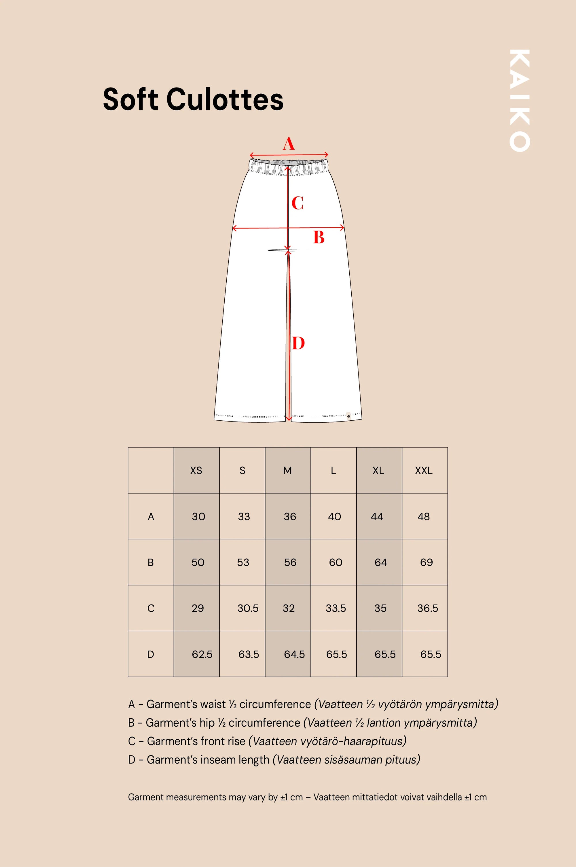 Soft Culottes - Blue Anemone