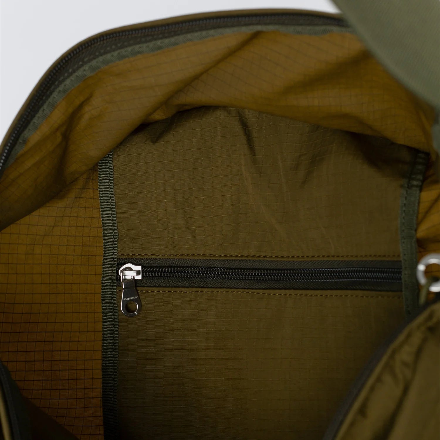 Grid Expandable Tote Bag  - Olive