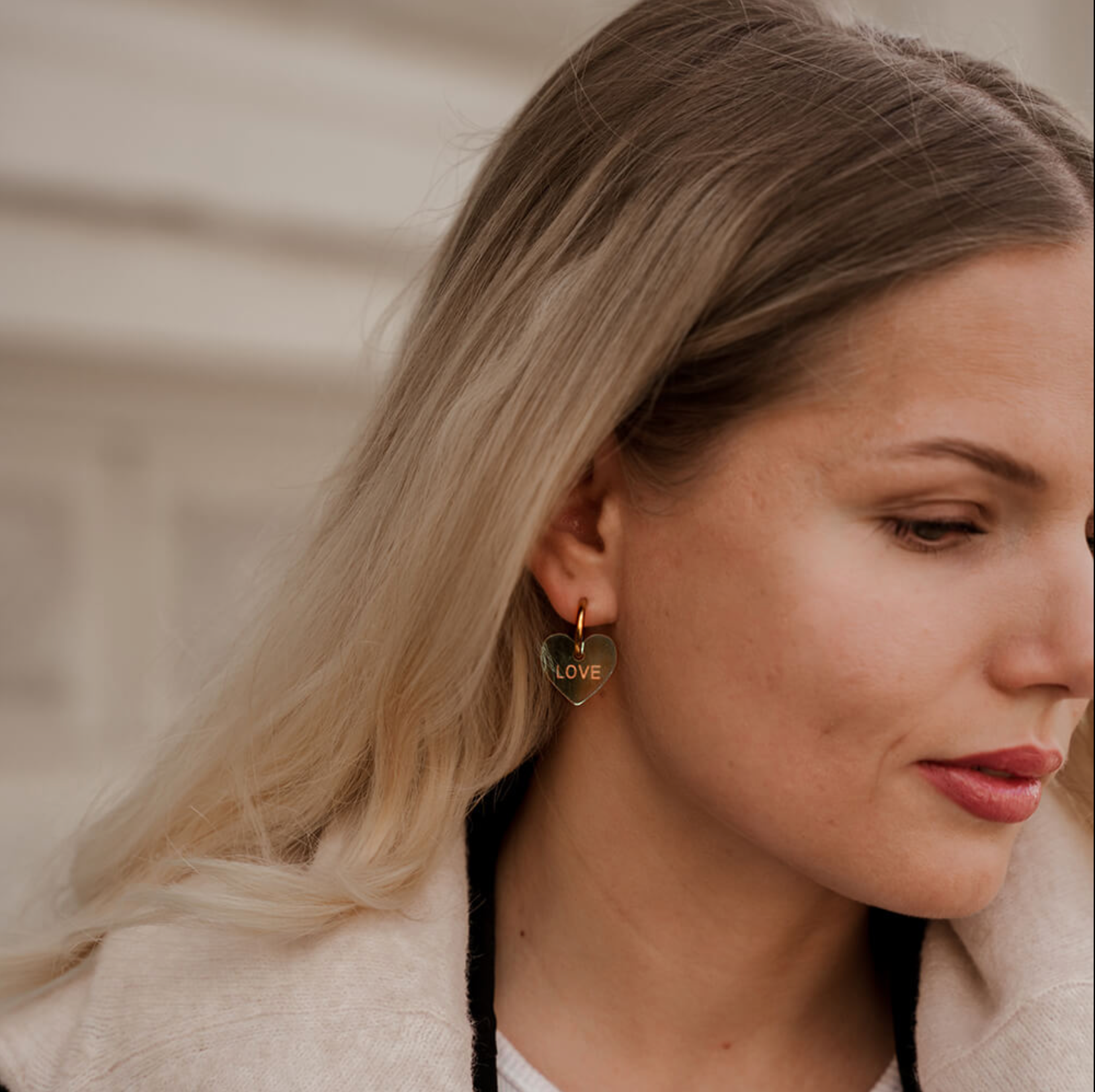 Sydän-korvikset - hologram