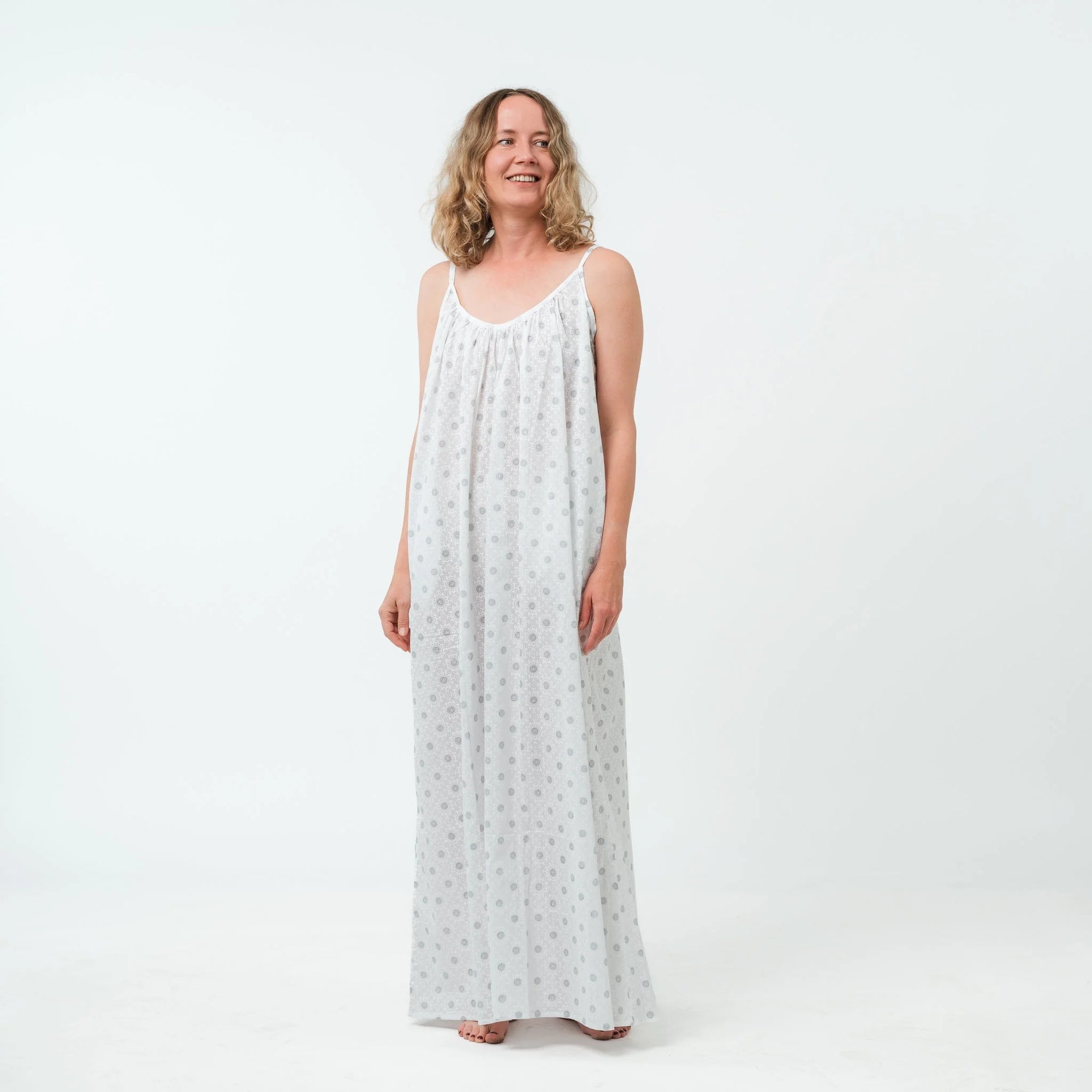 Spaghetti Maxi Dress - White