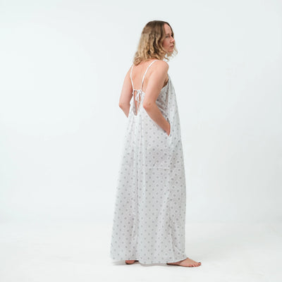 Spaghetti Maxi Dress - White