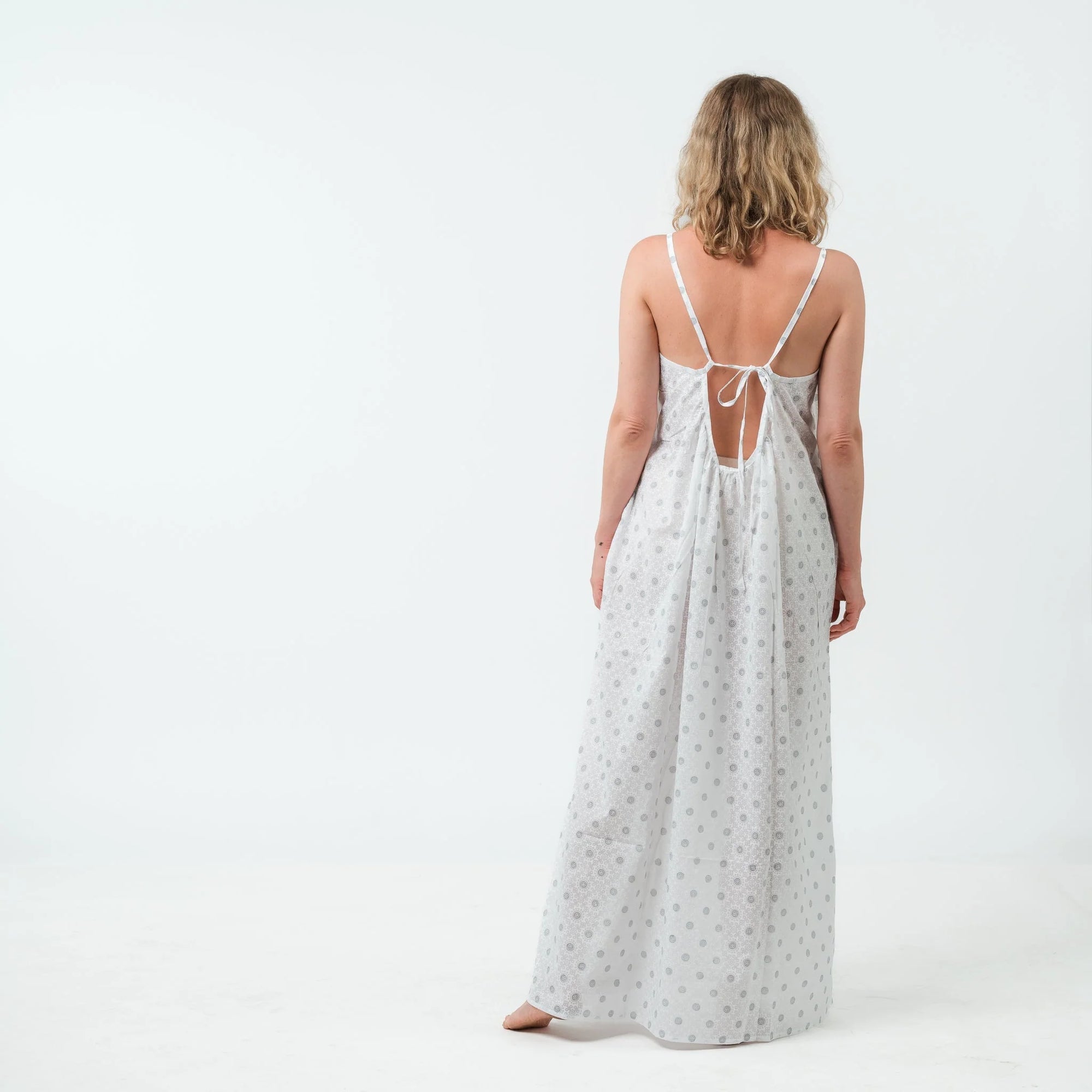 Spaghetti Maxi Dress - White