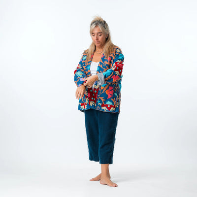 Suzani Coat Vintage - Blue