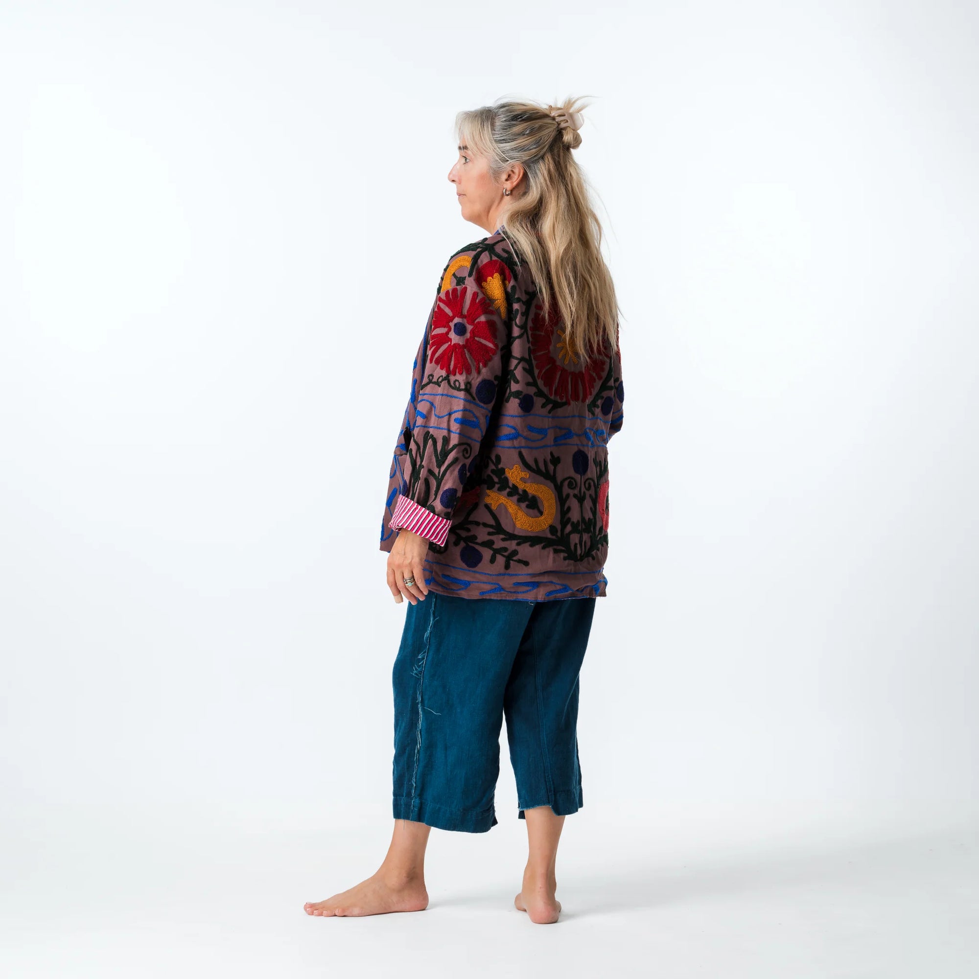 Suzani Coat Vintage - Purple