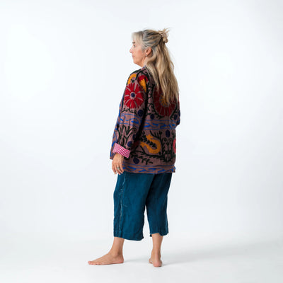 Suzani Coat Vintage - Purple