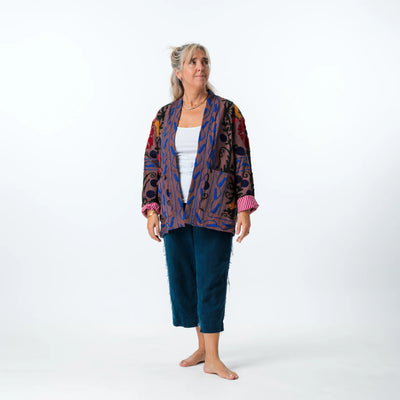 Suzani Coat Vintage - Purple