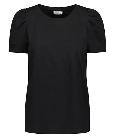 T-Shirt Puff Shoulder Black