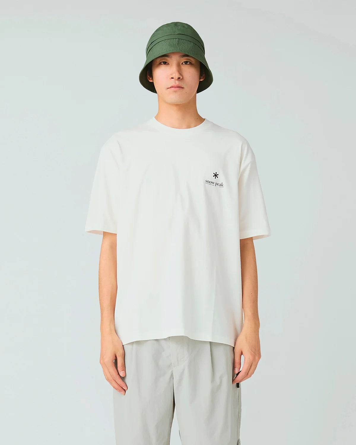 Soft Cotton Relaxed Logo T-Shirt Off White