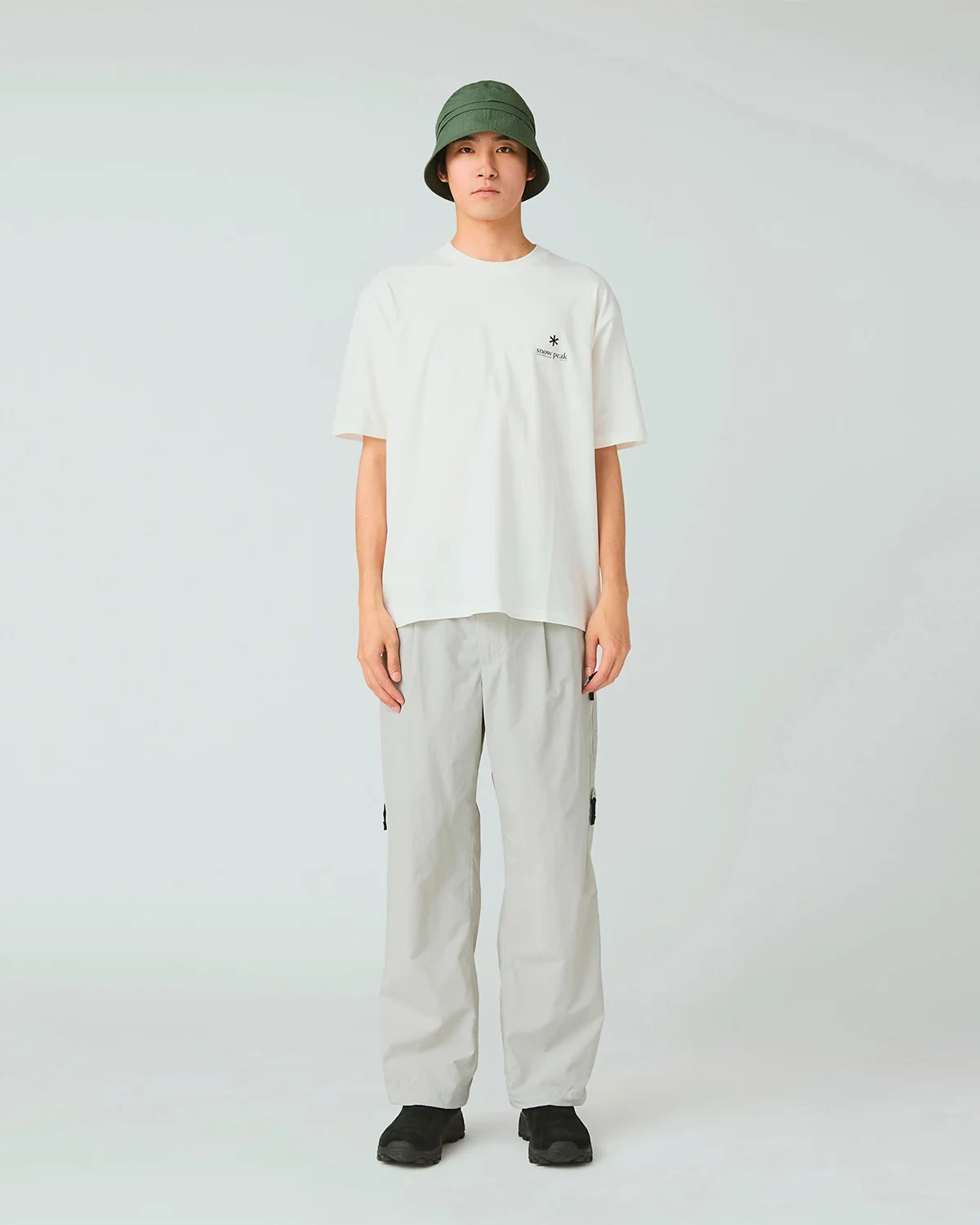 Soft Cotton Relaxed Logo T-Shirt Off White