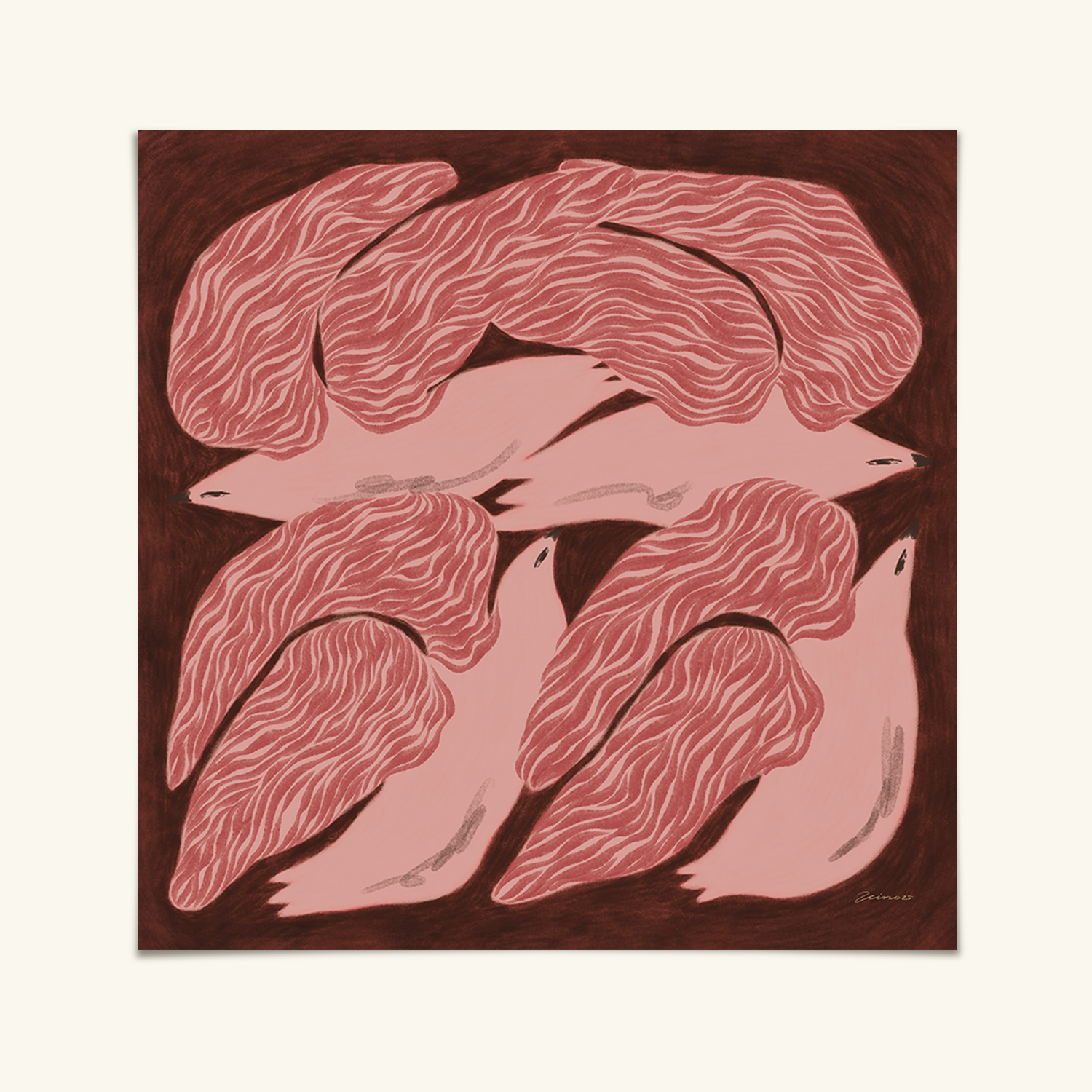 Grace of Shared Evenings - 30 x 30 Printti