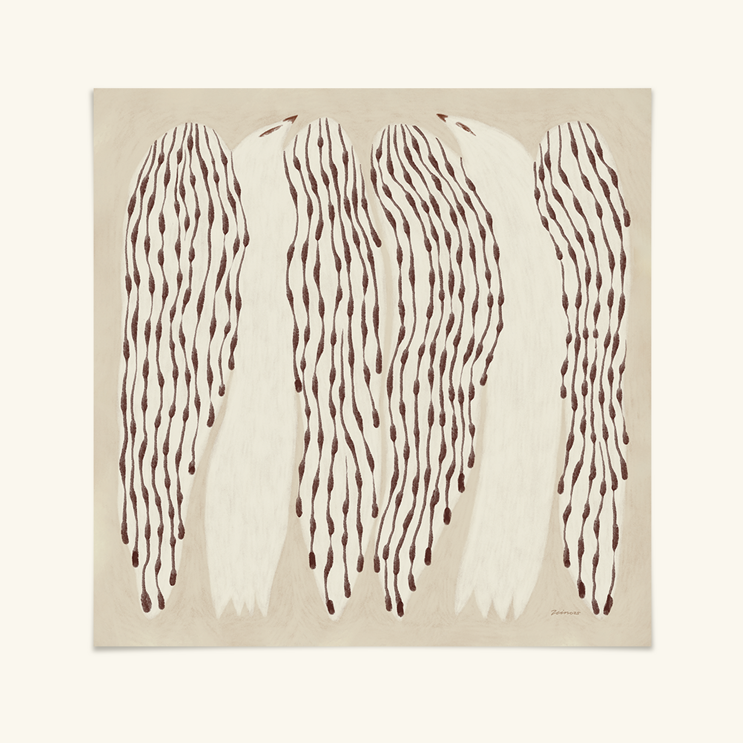 The Direct Gaze of Happiness - 30 x 30 Printti