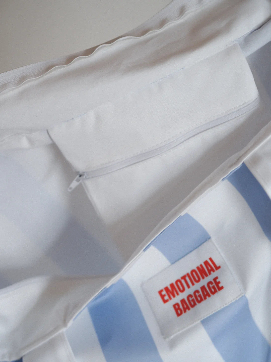 Emotional Baggage Weekender - Light Blue Stripe