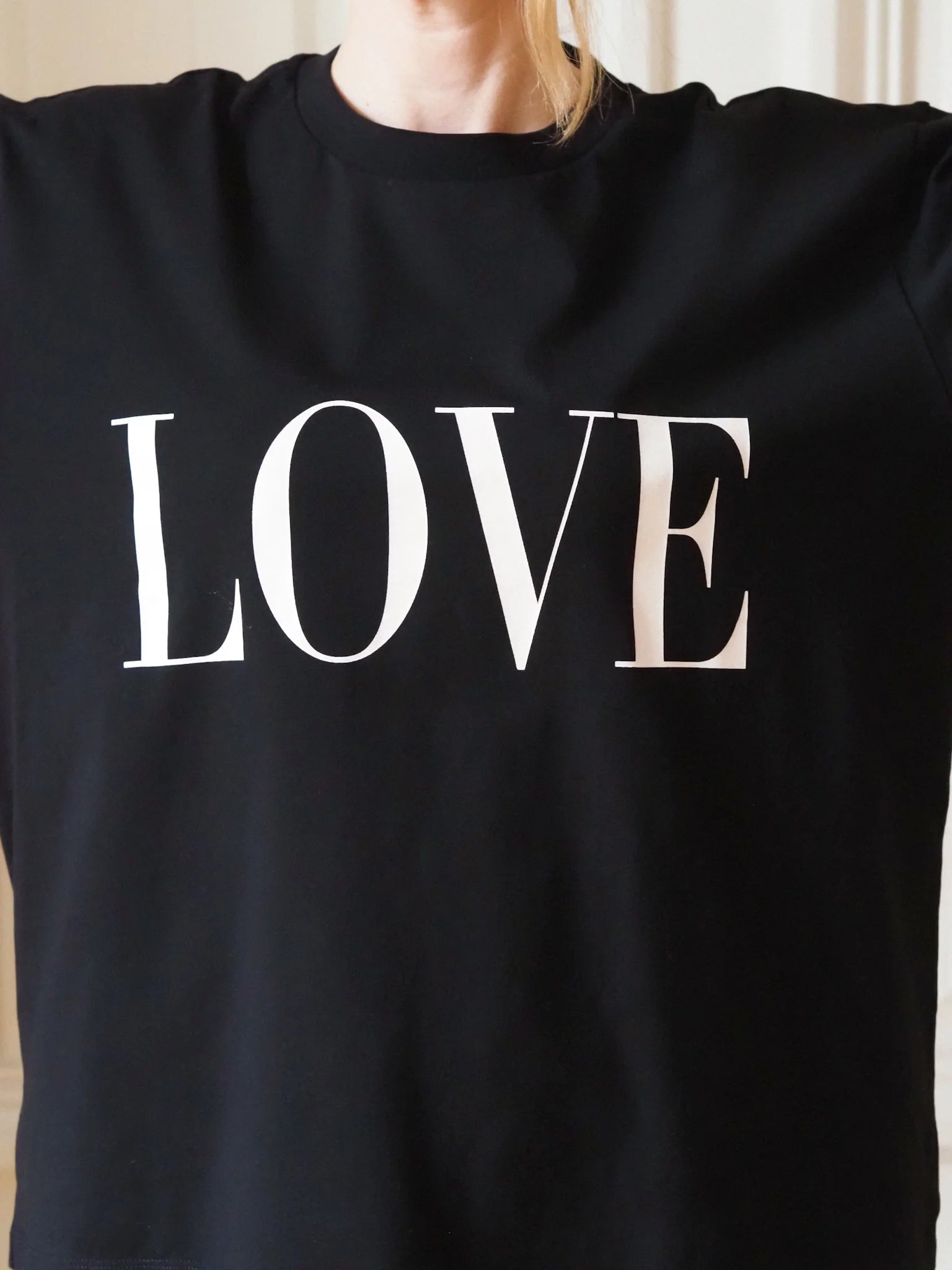 Love Boxy Tee - Black