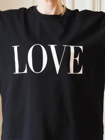 Love Boxy Tee - Black