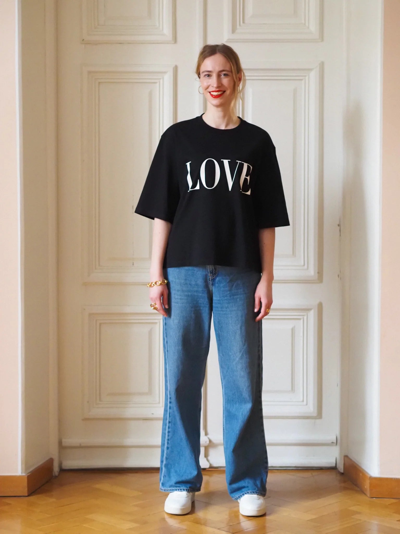 Love Boxy Tee - Black