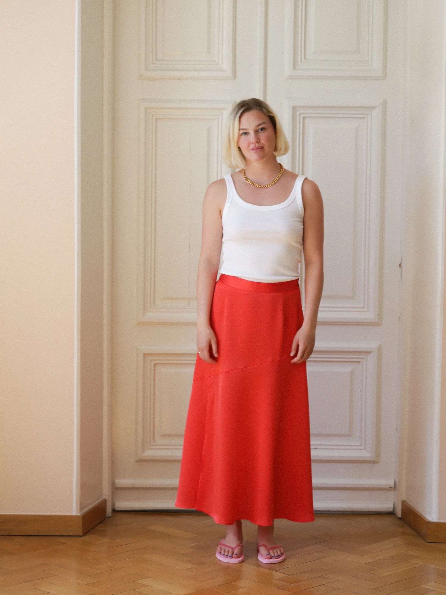 Lunar Skirt - Fiery Red