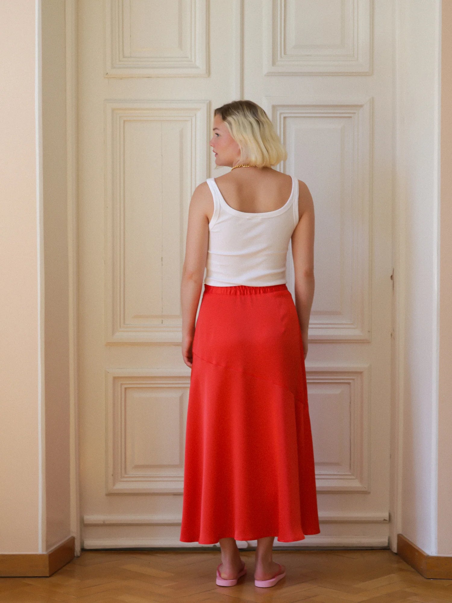 Lunar Skirt - Fiery Red