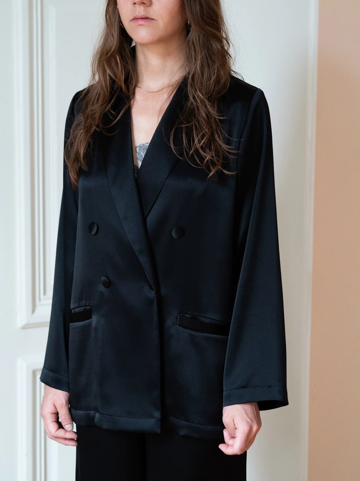 Tuxedo Jacket - Black