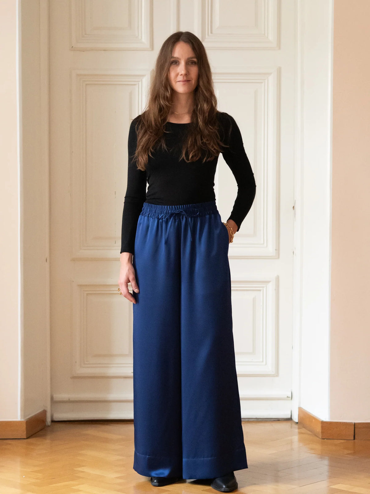 Wide Pants - Deep Rich Blue