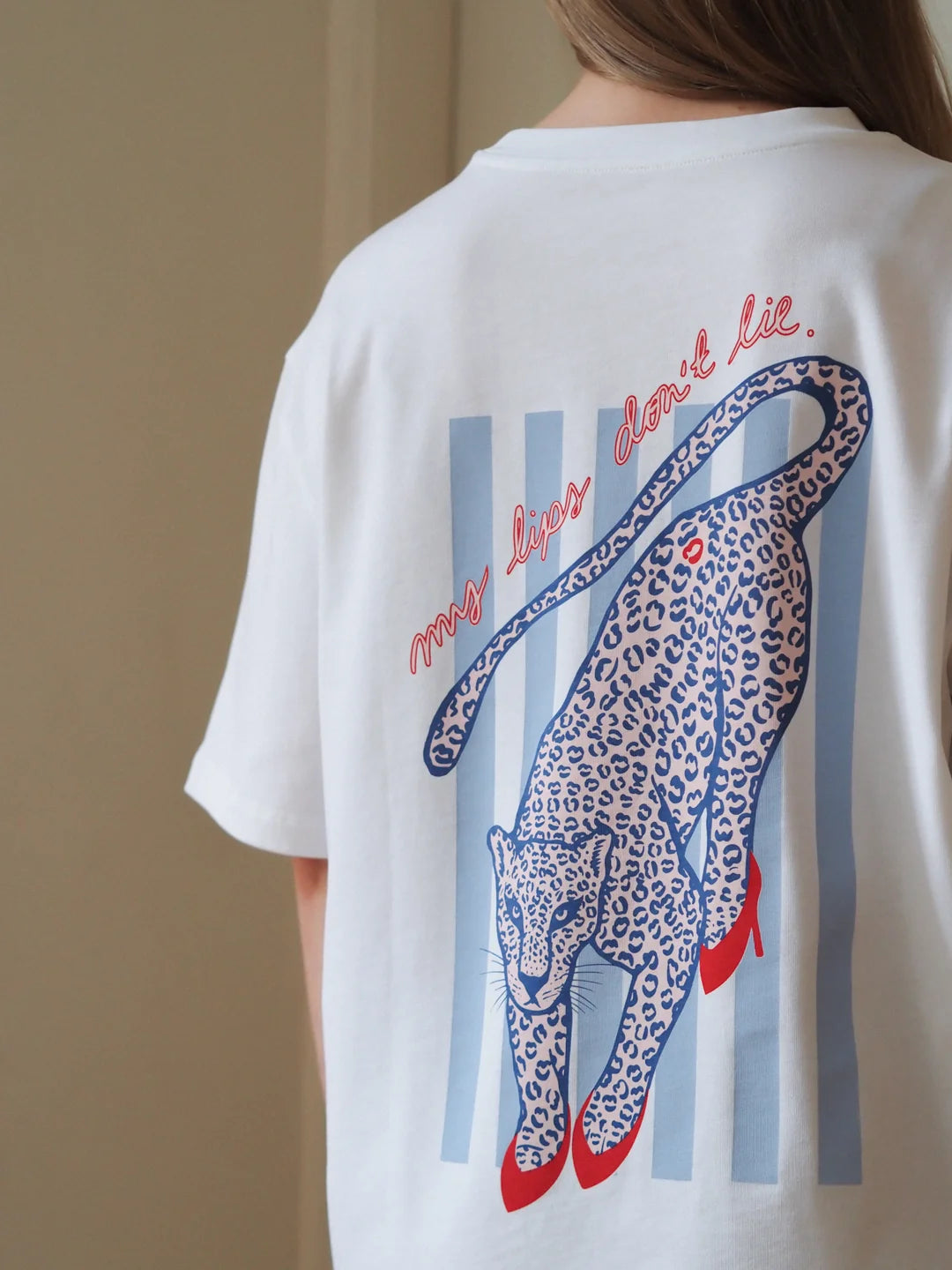 Lips Don't Lie Signature Tee - White