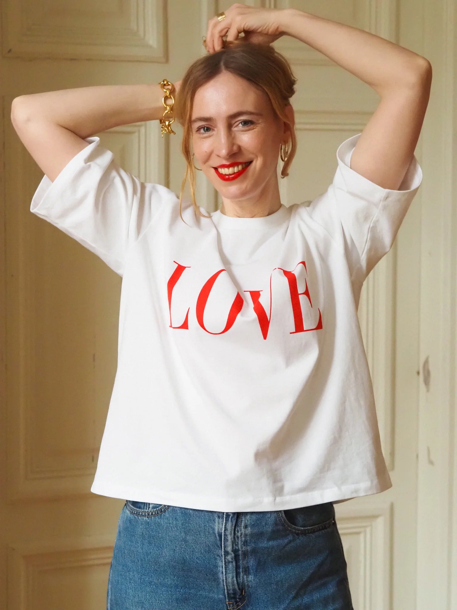 Love Boxy Tee - White