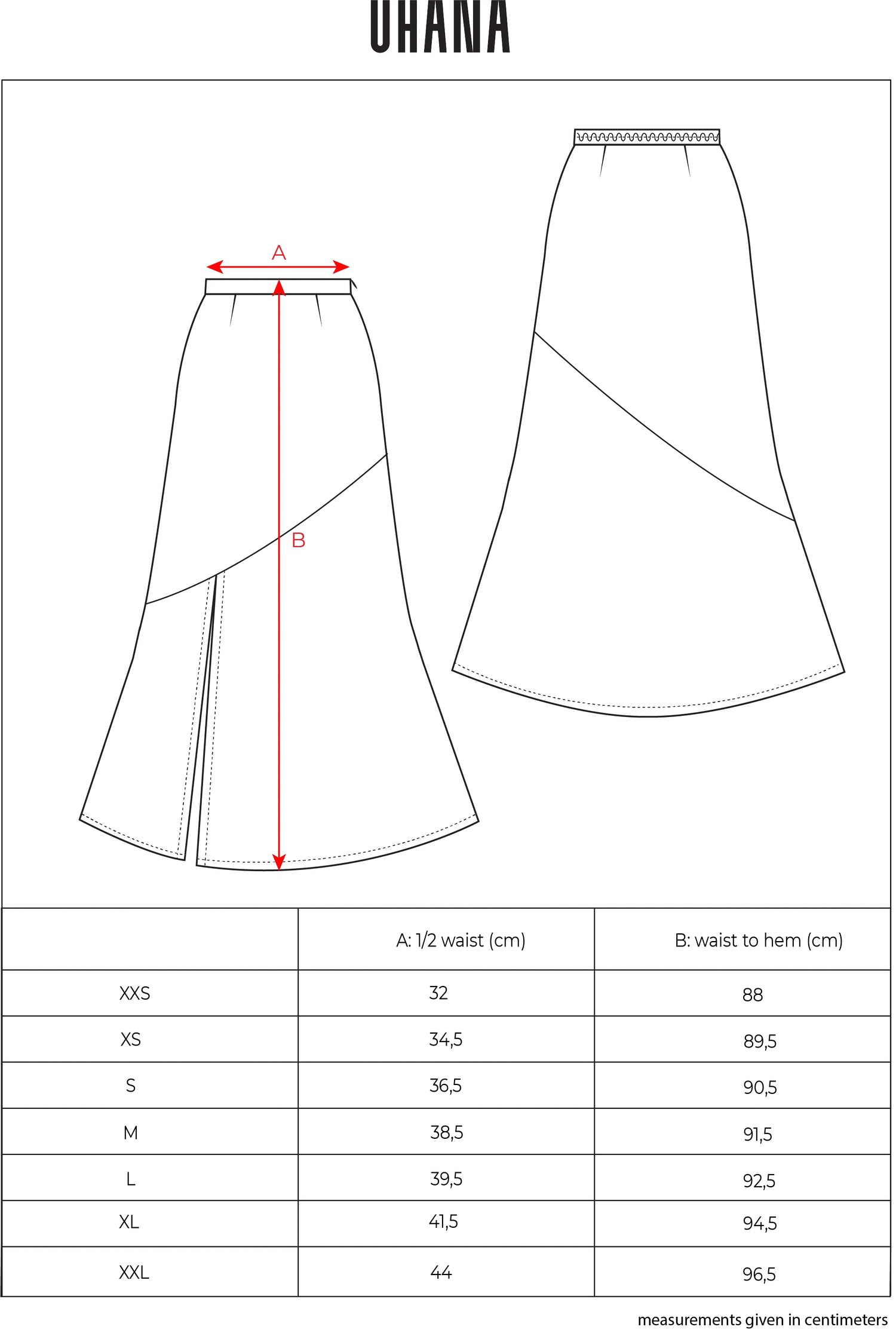 Lunar Skirt - Fiery Red