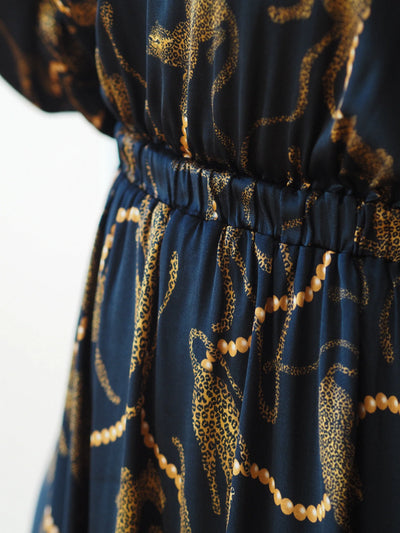 Verity Dress - Pearl Leopard Dark