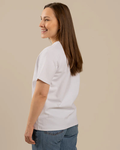 V-Pääntie T-paita - Valkoinen