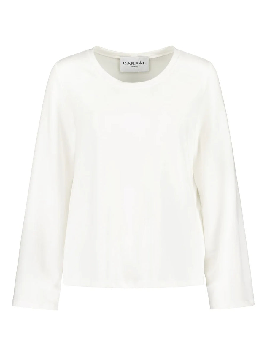 Classic Crewneck Pitkähihainen T-Paita - White