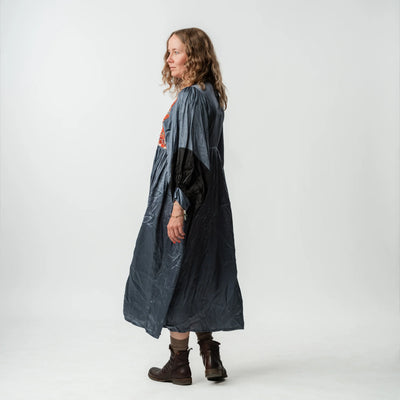 Vintage Bib Dress - Grey 2