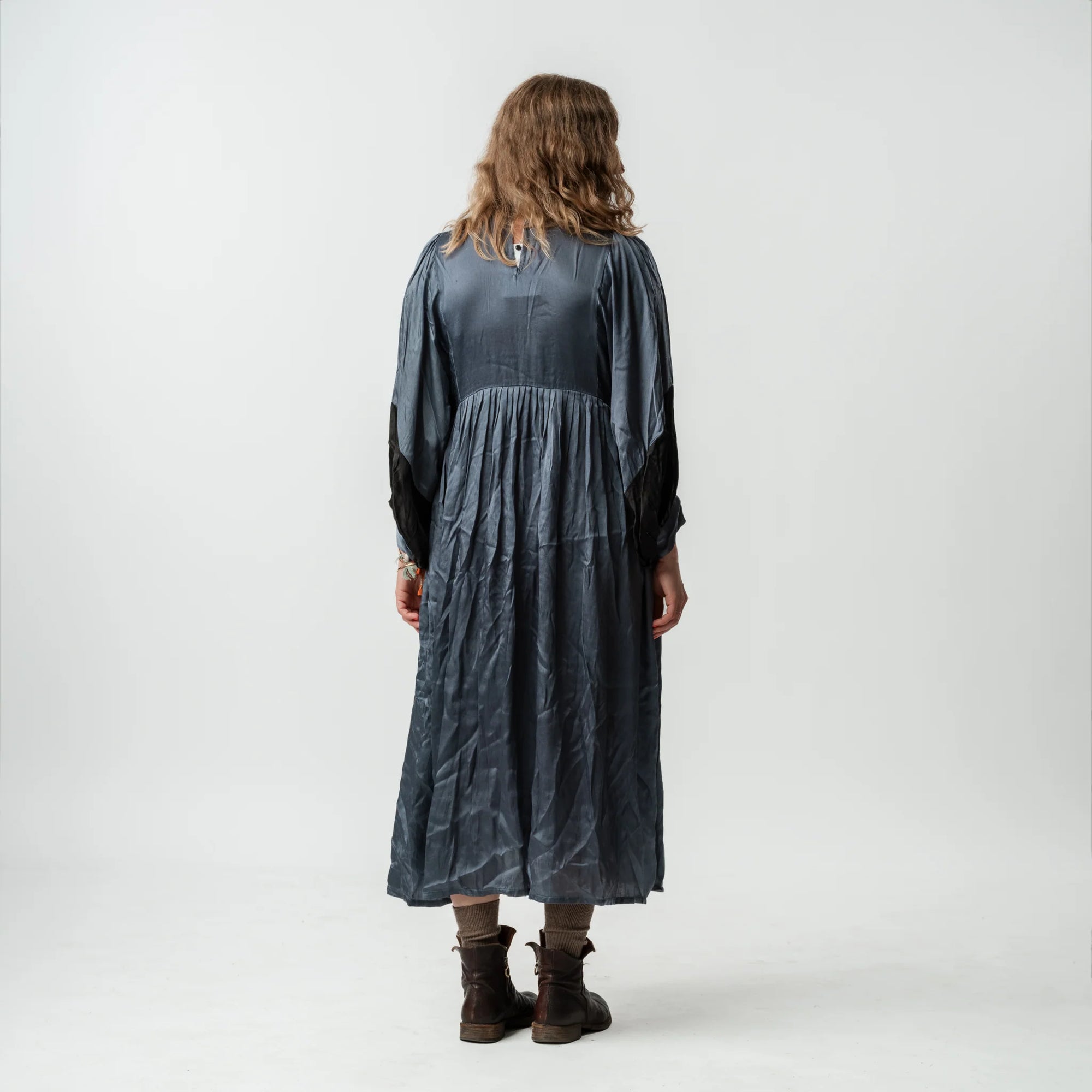 Vintage Bib Dress - Grey 2