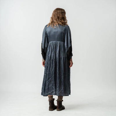 Vintage Bib Dress - Grey 2