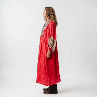 Vintage Bib Dress - Pink