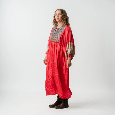 Vintage Bib Dress - Pink