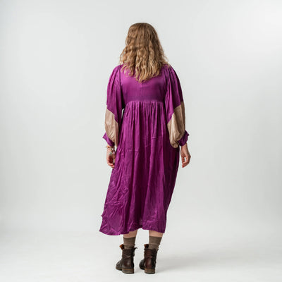 Vintage Bib Dress - Purple 1