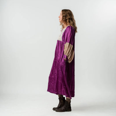 Vintage Bib Dress - Purple 2