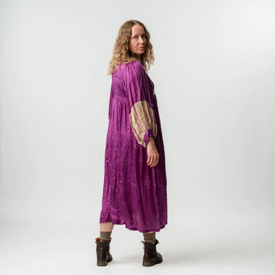 Vintage Bib Dress - Purple 2