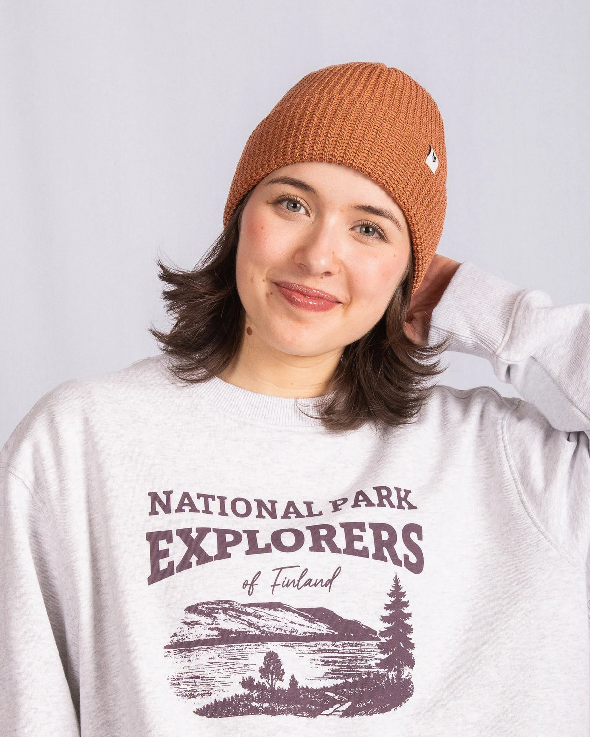 Waffle Beanie - Mocha Mousse