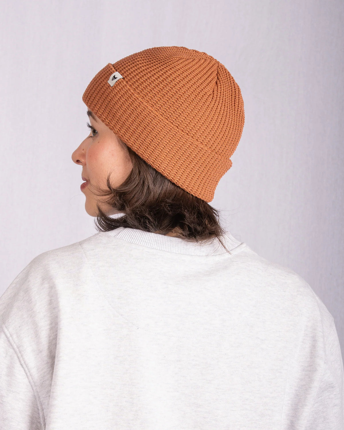 Waffle Beanie - Mocha Mousse