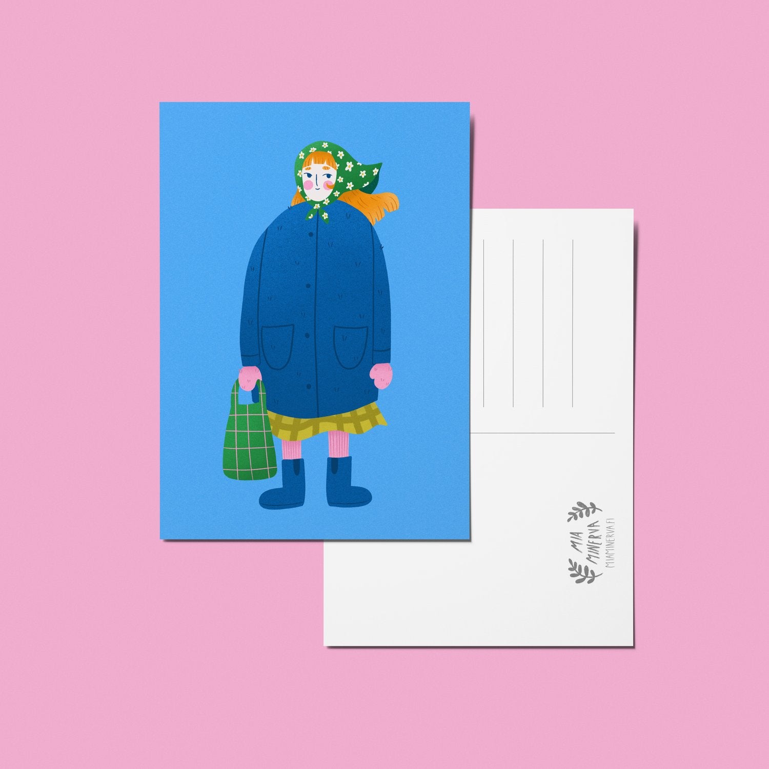 Mia Minerva - Postikortti